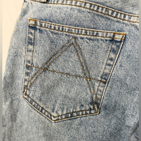 ABS by Allen Schwartz Vintage 100% Cotton Button Fly Embroidered Jeans Size 10 - Picture 9 of 12